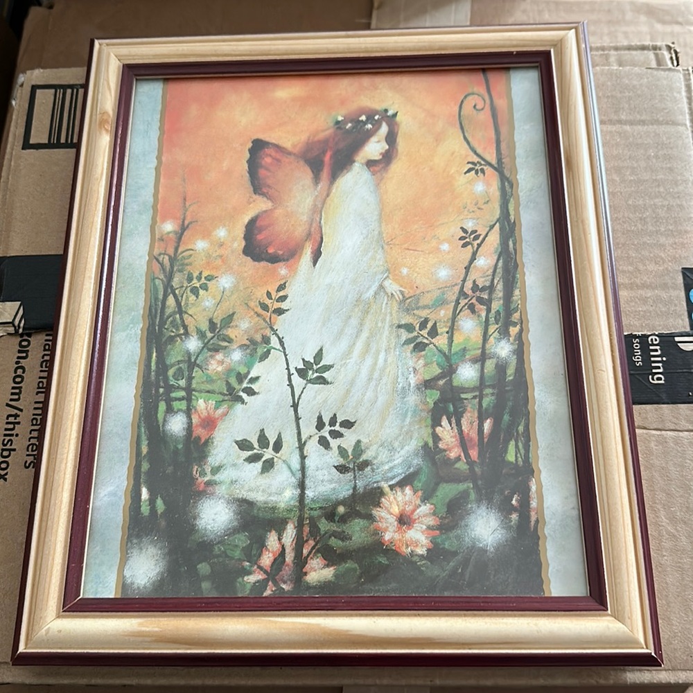 Framed Garden Fairy Print